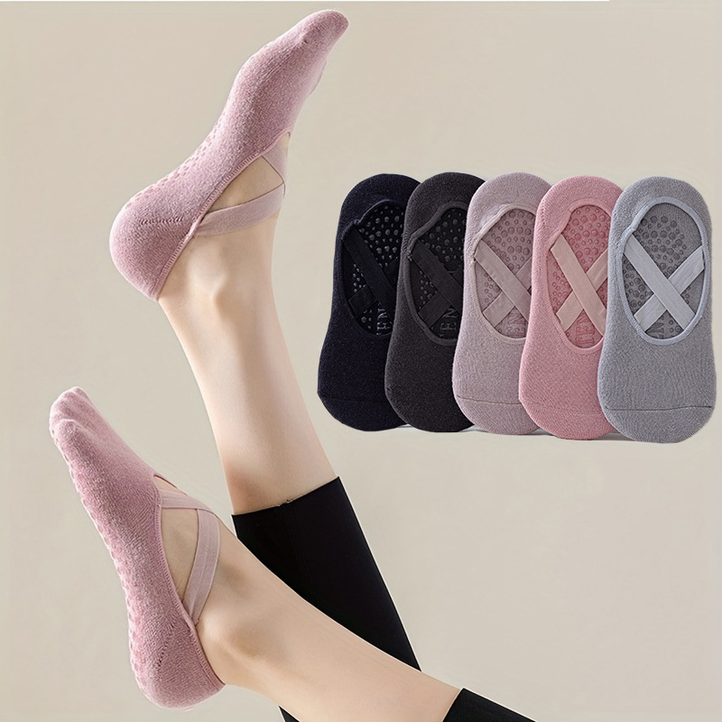 Pilates Ankle Strap - Kadın 5 Çift Saf Renk Yoga